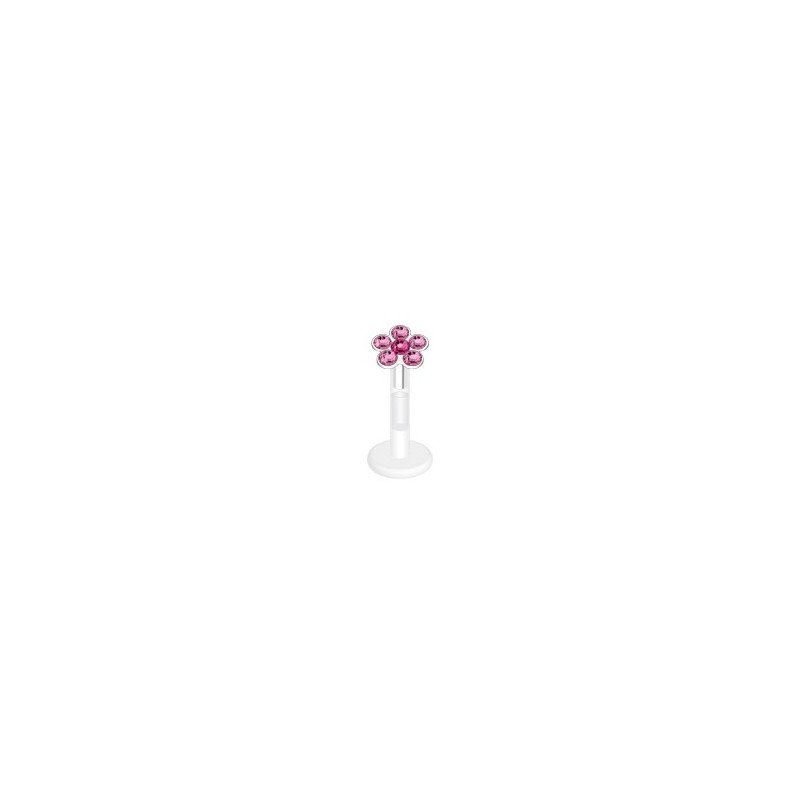 Piercing arcade 8 mm anodisé rose