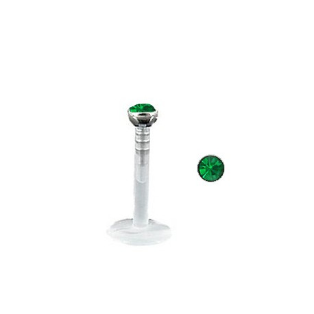 Piercing labret lèvre 10mm vert émeraude Piercing labret2,99 €