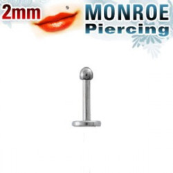 Piercing arcade 8 mm anodisé rose