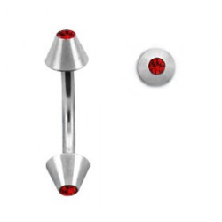 Piercing arcade 8 mm anodisé rose