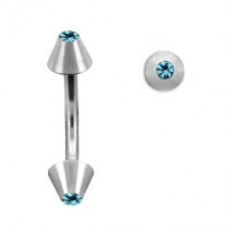 Piercing arcade 8 mm anodisé rose