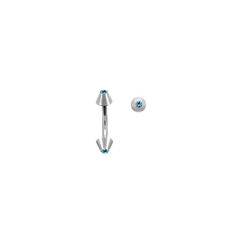 Piercing arcade 8mm avec des pics bleu aqua Surm Piercing arcade5,80 €