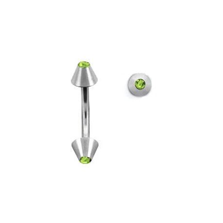 Piercing arcade 8 mm anodisé rose