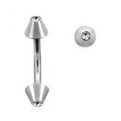 Piercing arcade 8 mm anodisé rose