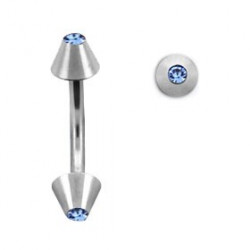 Piercing arcade 8mm avec des pics bleu saphir clair Syt Piercing arcade5,80 €