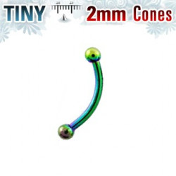 Piercing arcade 8mm arc en ciel avec boules 2mm Poz Piercing arcade4,80 €