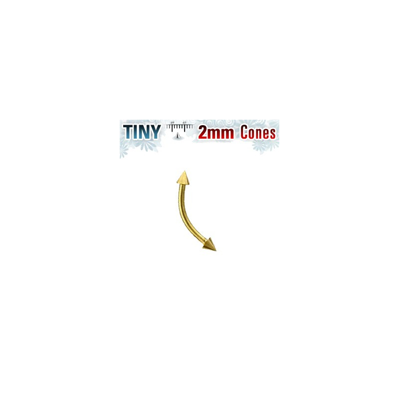 Piercing arcade 8 x 1mm avec pointes doré 2mm Glar Piercing arcade4,80 €