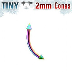 Piercing arcade 8 x 1mm arc en ciel avec pointes 2mm Got Piercing arcade4,80 €