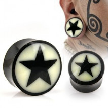 Piercing plug corne 22mm avec une étoile noire Goz Piercing oreille9,80 €