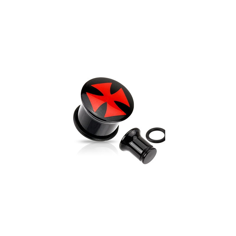 Piercing plug 5mm avec croix chopper Garu Piercing oreille3,60 €