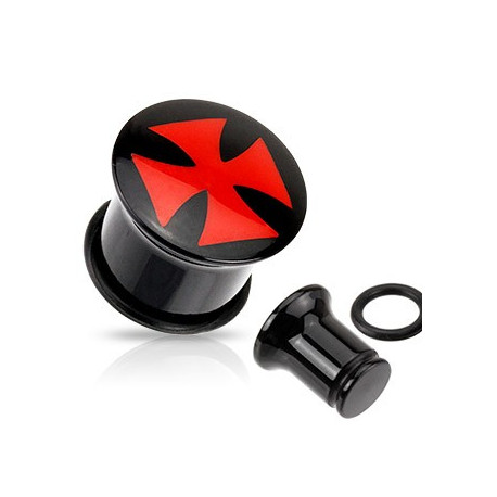 Piercing plug croix chopper 12mm Guxa Piercing oreille3,95 €