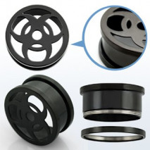 Piercing tunnel noir tribal 12mm Laen Piercing oreille8,49 €