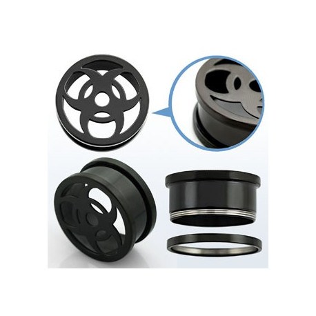 Piercing tunnel noir tribal 16mm Xyun Piercing oreille10,49 €