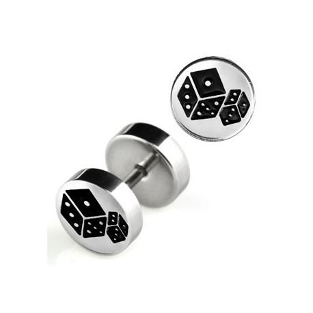 Faux piercing oreille plug avec dés à jouer Guty Faux piercing4,49 €