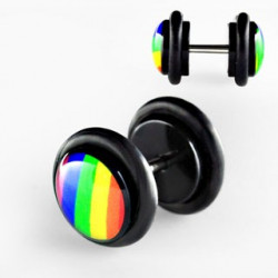 Faux piercing oreille plug gay pride arc en ciel Peyn Faux piercing3,30 €
