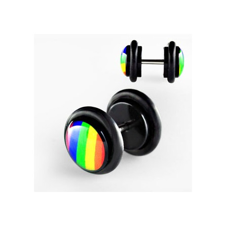 Faux piercing oreille plug gay pride arc en ciel Peyn Faux piercing3,30 €