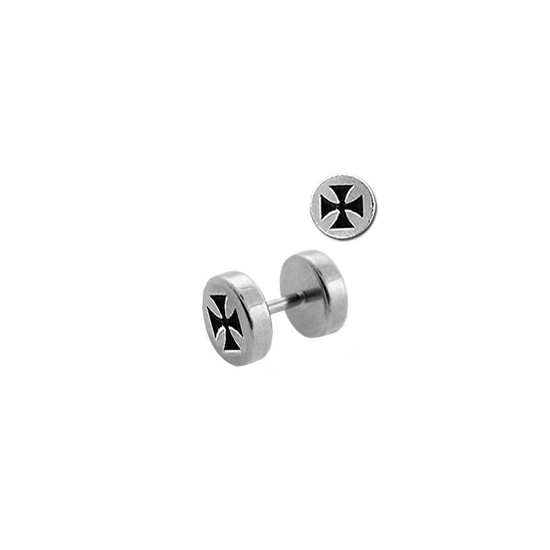 Faux piercing oreill plug acier chopper noir Xia Faux piercing4,49 €