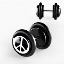 Faux piercing plug peace Funez Faux piercing3,30 €