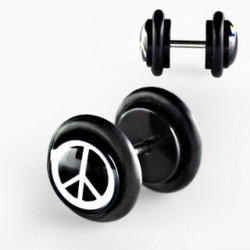 Faux piercing plug peace Funez Faux piercing3,30 €