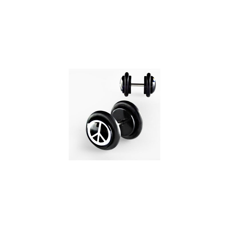 Faux piercing plug peace Funez Faux piercing3,30 €