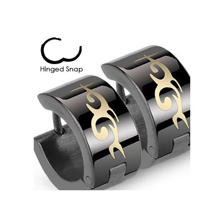 Boucle anneau oreille tribal et noir Cugyt Bijoux6,85 €