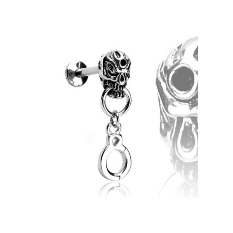 Piercing arcade 8 mm anodisé rose