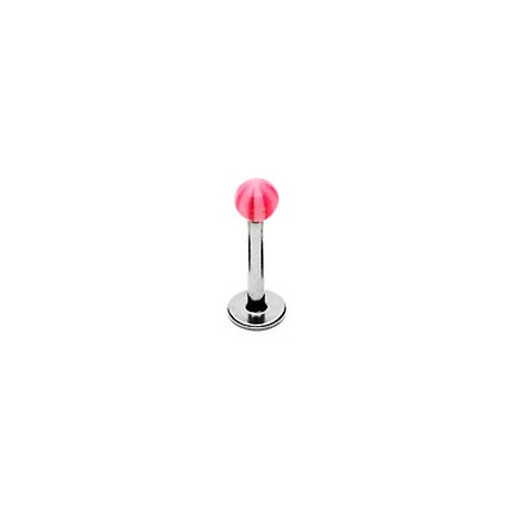 Piercing labret 8mm lèvre boule rose blanc Vufe Piercing labret1,99 €