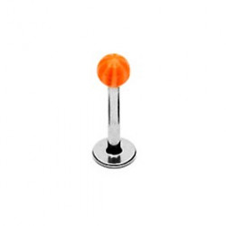 Piercing labret 8mm lèvre boule orange blanc Vyf Piercing labret1,99 €