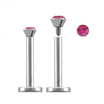 Piercing arcade 8 mm anodisé rose