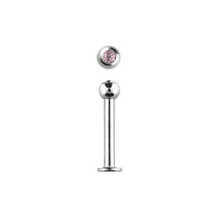 Piercing arcade 8 mm anodisé rose