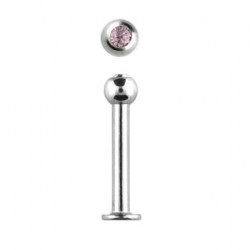Piercing labret lèvre 10mm améthyste clair Vi Piercing labret3,49 €