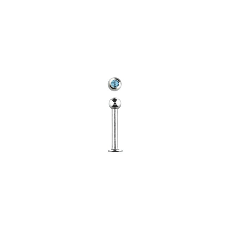 Piercing labret lèvre 12mm saphir clair Hyr Piercing labret3,49 €