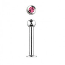 Piercing labret lèvre acier 8mm rose Kissy Piercing labret3,49 €