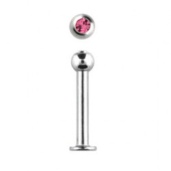 Piercing labret lèvre acier 12mm rose Keru Piercing labret3,49 €