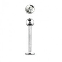 Piercing labret lèvre acier 10mm blanc Keru Piercing labret3,49 €