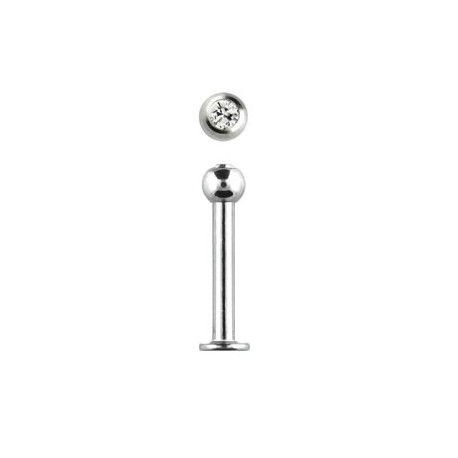 Piercing labret lèvre acier 12mm blanc Kaze Piercing labret3,49 €