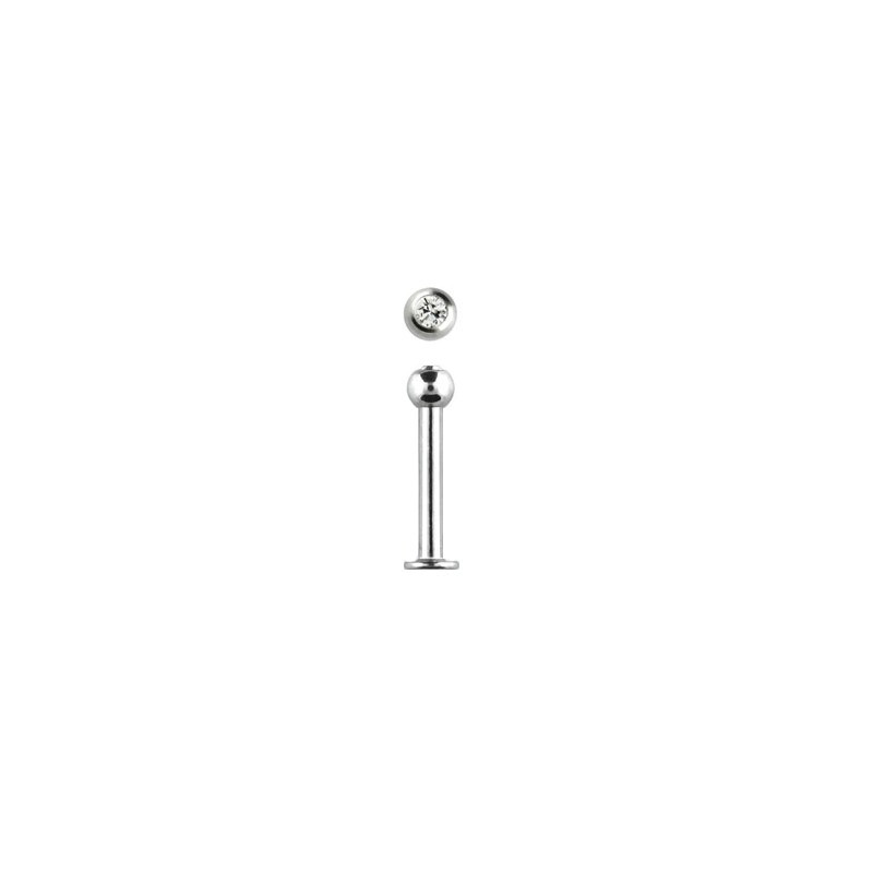 Piercing labret lèvre acier 12mm blanc Kaze Piercing labret3,49 €
