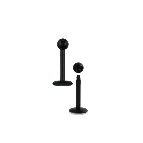 Piercing labret lèvre 8mm boule noire acrylique Piercing labret1,90 €