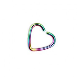 Faux piercing anneau cœur arc en ciel Baru Faux piercing3,90 €