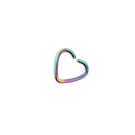 Faux piercing anneau cœur arc en ciel Baru Faux piercing3,90 €