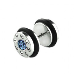 Faux piercing oreille plug bleu et blanc Xafu Faux piercing5,60 €