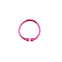 Piercing arcade 8 mm anodisé rose