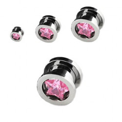Piercing arcade 8 mm anodisé rose