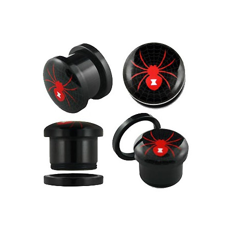 Piercing plug rouge araignée 14mm Nuq Piercing oreille5,99 €