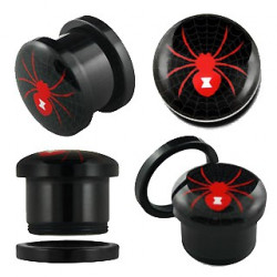Piercing plug rouge araignée 16mm Niz Piercing oreille6,49 €