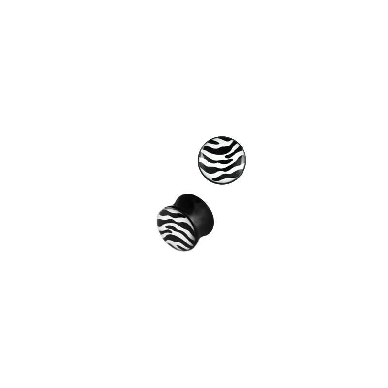 Piercing plug zébré blanc noir 14mm Vax Piercing oreille5,49 €