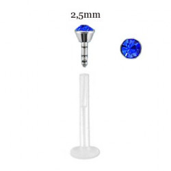 Piercing labret lèvre 8mm cristal saphir Dax Piercing labret2,99 €