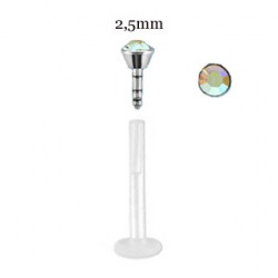 Piercing labret lèvre 10mm aurore boréale Geray Piercing labret2,99 €