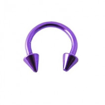 Piercing fer à cheval 8mm violet et pointes Gyt Piercing oreille3,49 €