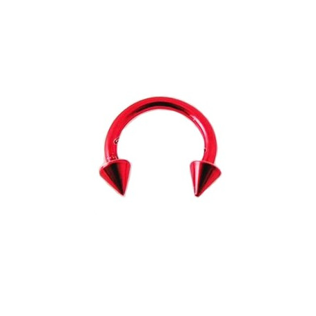 Piercing fer à cheval 8mm rouge et pointes Gez Piercing oreille3,49 €